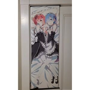Re Zero Rem Ram Wall Scroll Anime Fabric Poster Starting Life in Another World